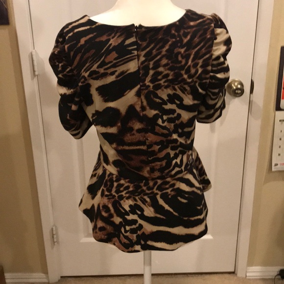 Animal print INC top - Picture 2 of 2